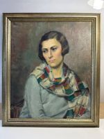 Original Nanette Genoud (1907- 1987) Gemälde - junge Frau