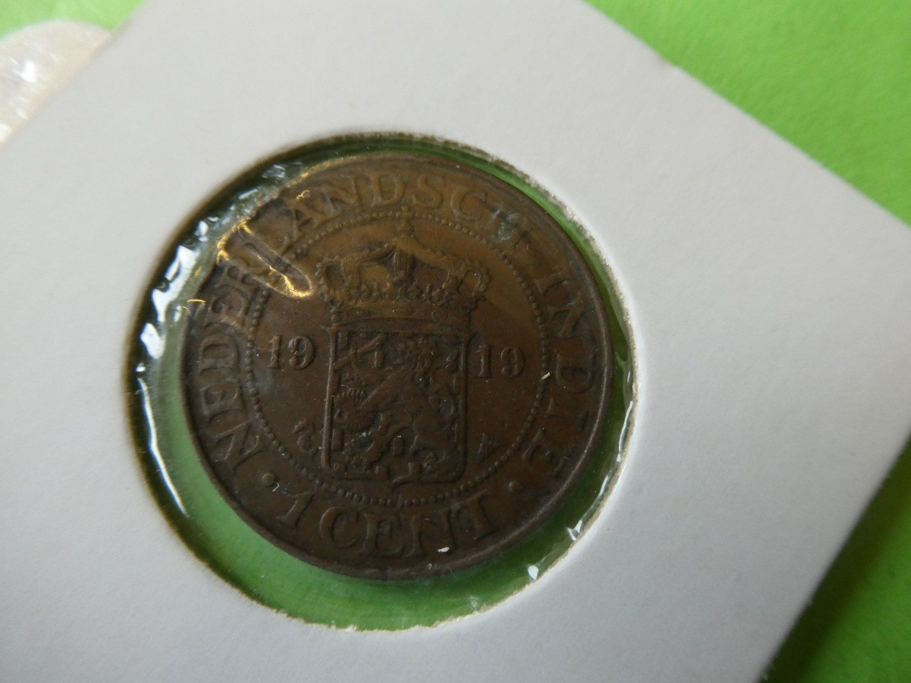 Tutti le monete: Niederländisch-Indien 1919, 1 Cent – Usato da Hinterforst venduto da Rohusri 1