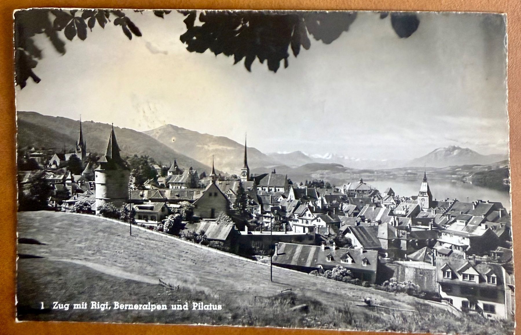 Ansichtskarten: Zug - - Panorama 1960 – Gebraucht aus Lutry von Ediego