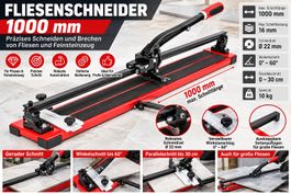 Fliesensäge 1000mm Schnittlänge Fliesenschneider