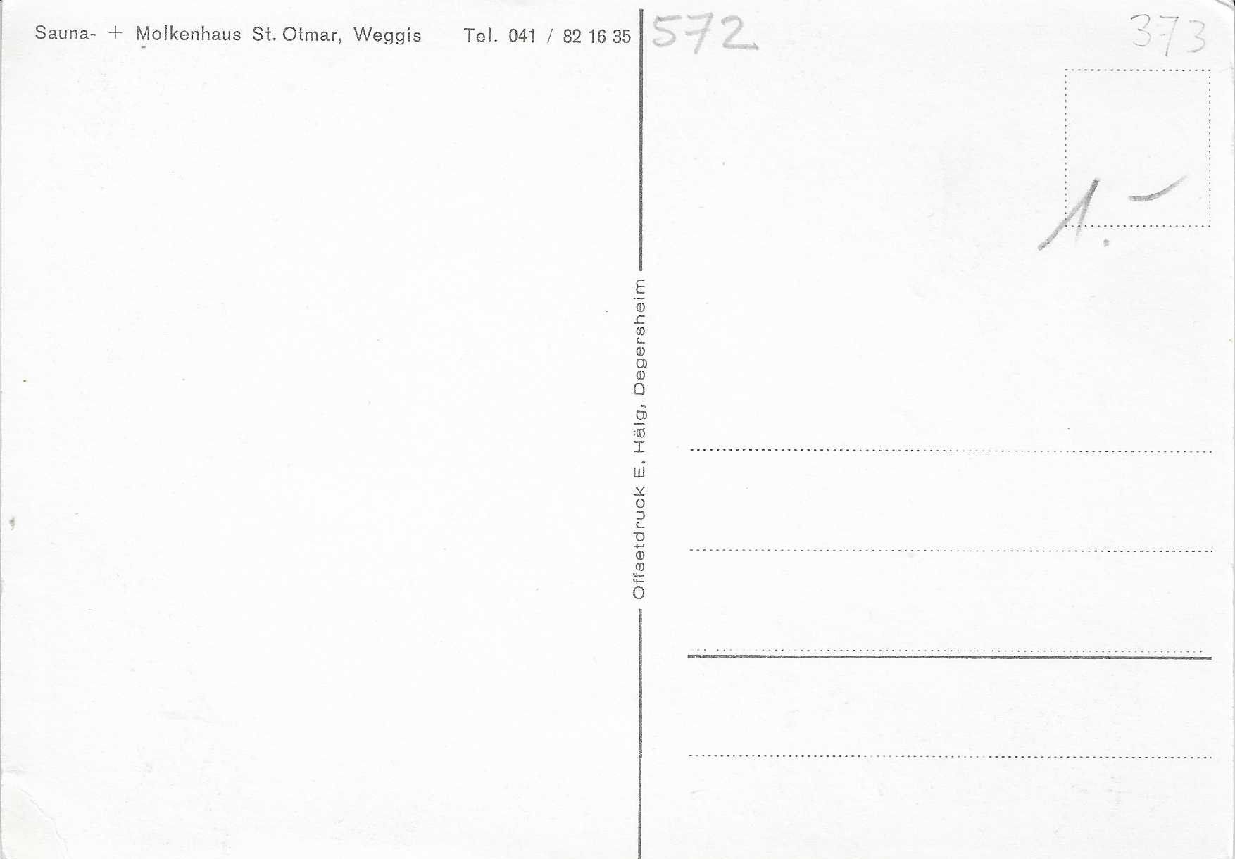 Cartoline postali: Sauna + Molkenhaus St.Otmar Weggis LU – Nuovo (secondo la descrizione) da Rothrist venduto da Stranglehold 1