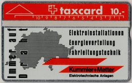 10.- Kummler + Matter - seltene Kunden Taxcard