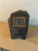 Schweissmaske aus Metall mit Kopfband gebrauchter Zustand