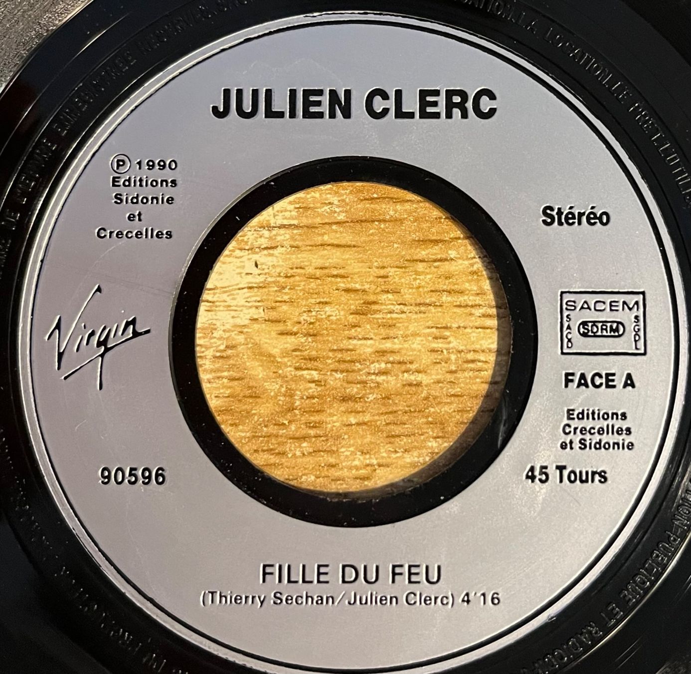 Vinyles: JULIEN CLERC - FILLE DU FEU – D'occasion à Bussigny par vinyl-pas-cher 2