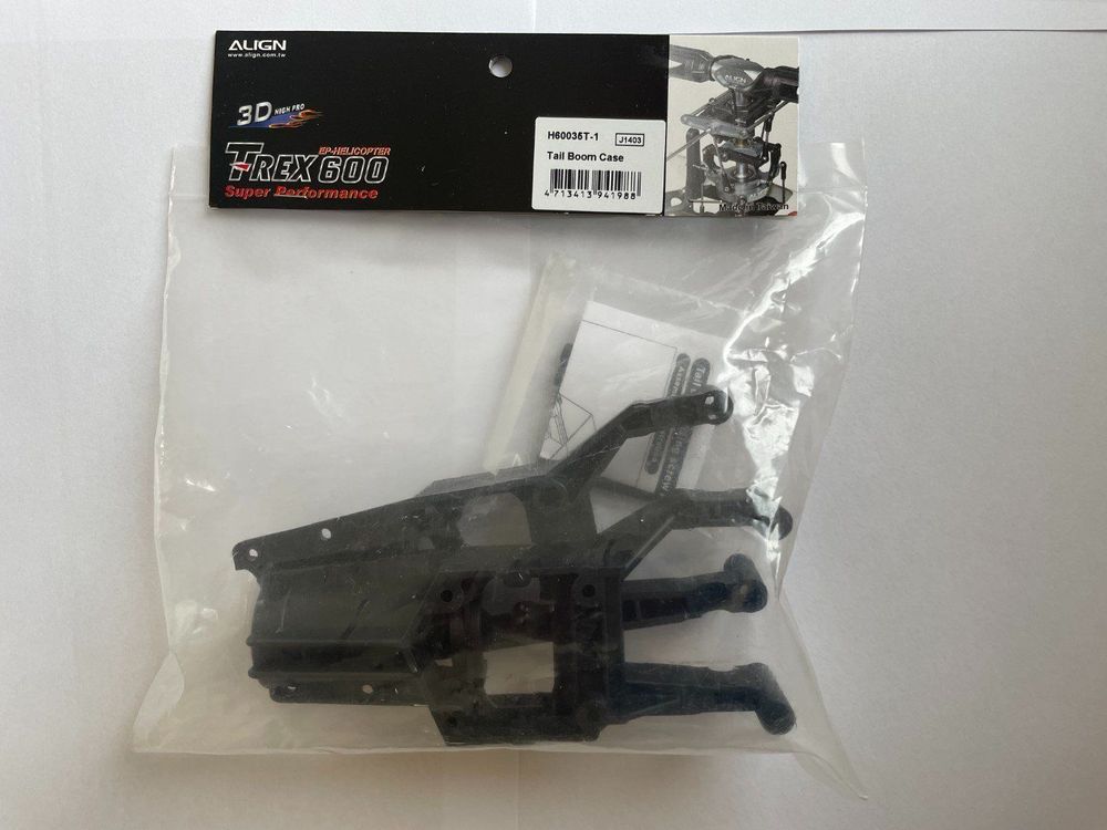 Align T-Rex 600 Boom Di Coda In Fibra Di Carbonio - Nero Opaco