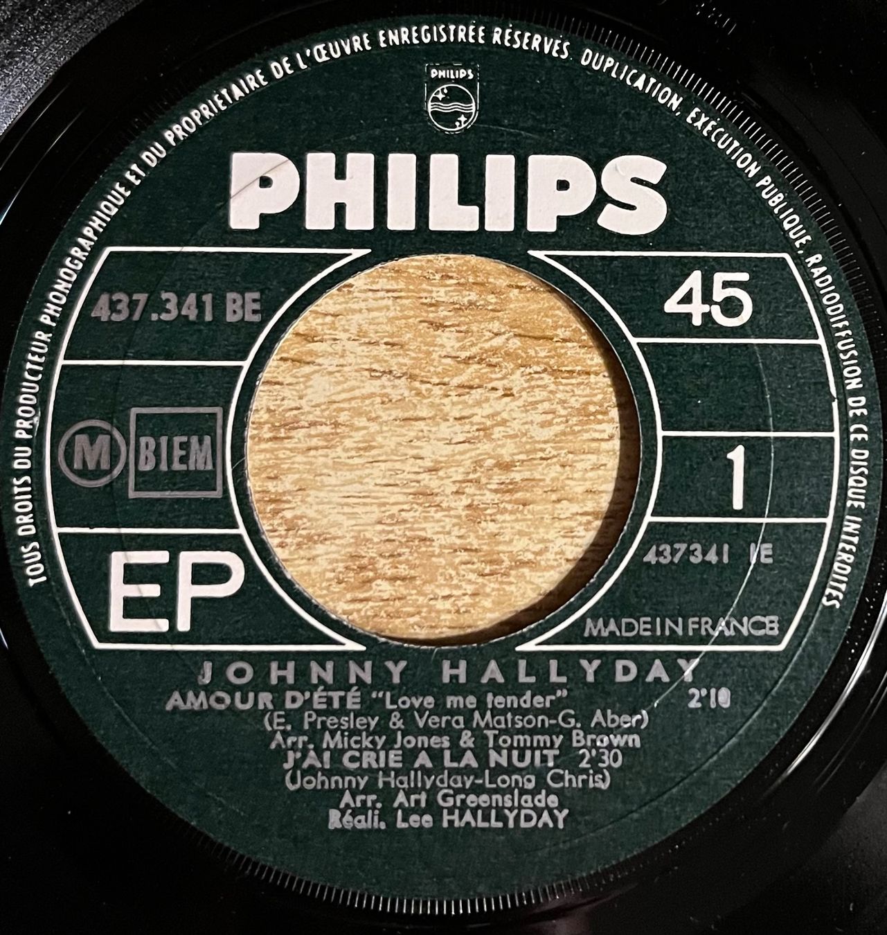 Dischi in vinile: JOHNNY HALLYDAY - AMOUR D’ÉTÉ – Usato da Bussigny venduto da vinyl-pas-cher 2