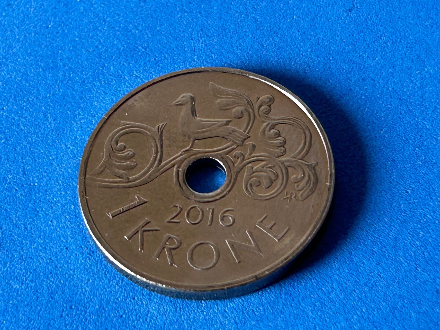 Alle Münzen: Norway - 1 Krone 2016 – Gebraucht aus Corcelles NE von AJKader