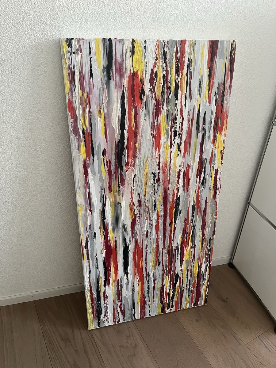 Gemälde: Abstraktes Acrylbild, Leinwand, Unikat – Neu (gemäss Beschreibung) aus Rotkreuz von Angelors