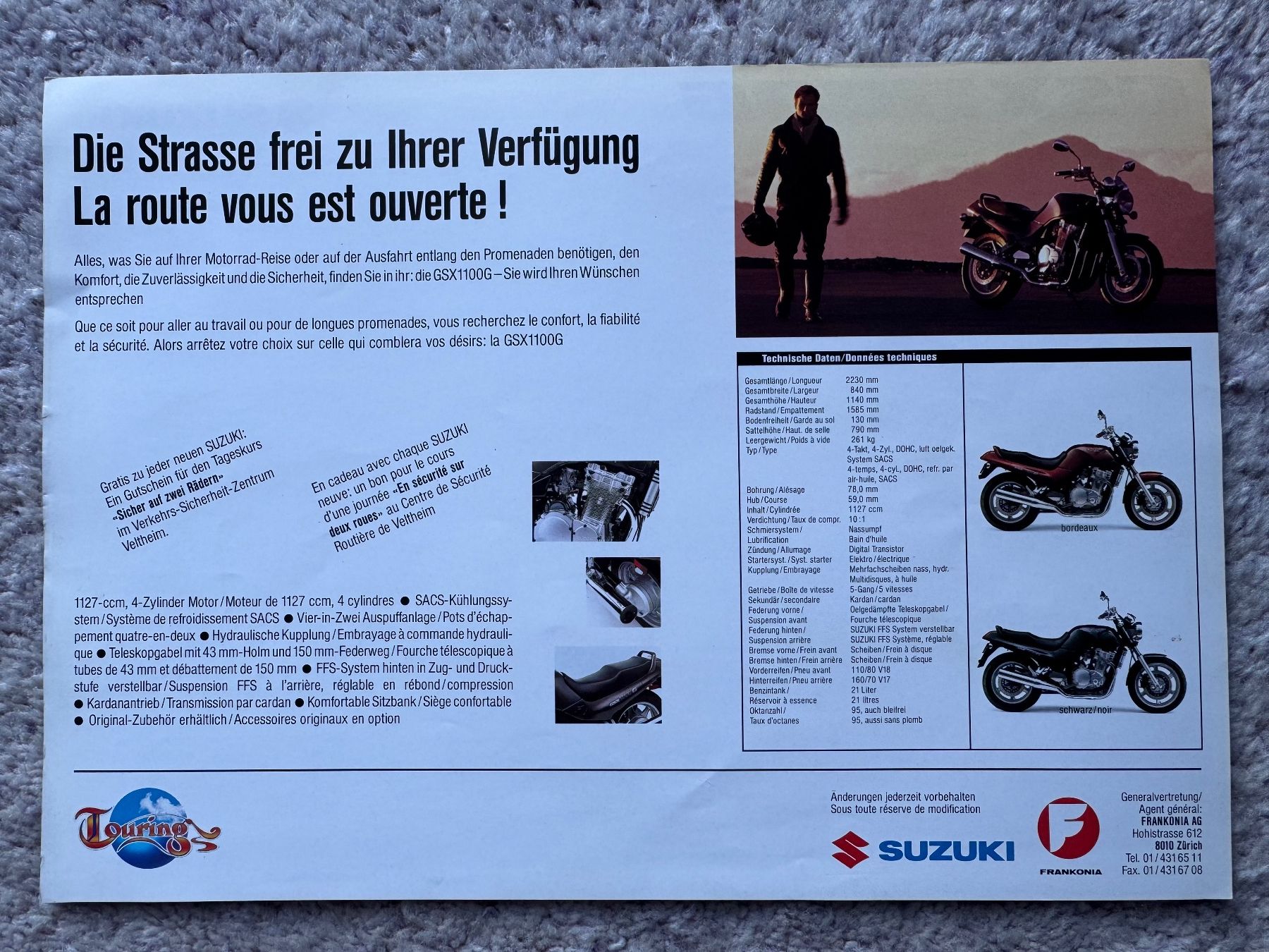 Suzuki Strada: Suzuki GSX 1100 G – Usato da Morrens VD venduto da kawah2 1