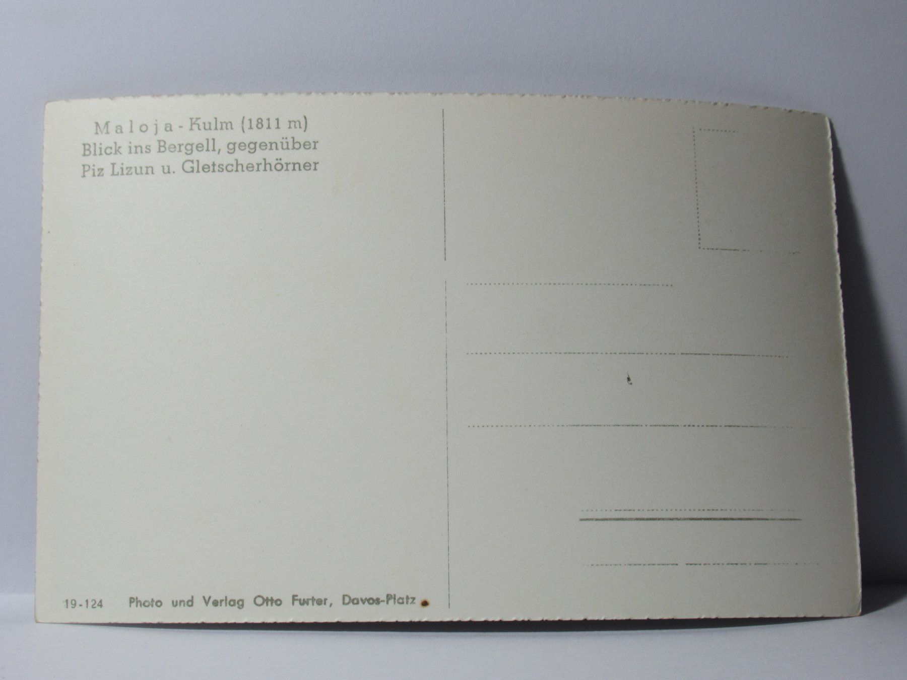 Cartoline postali: Maloja - Kulm , Blick ins Bergell – Nuovo (secondo la descrizione) da Grenchen venduto da Bluemchen1900 1
