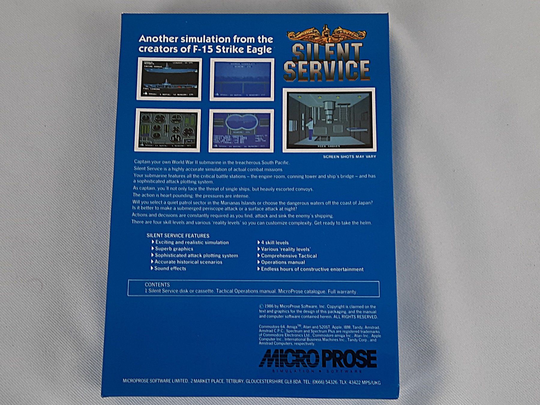 Giochi: Silent Service von MICROPOSE – Usato da Beinwil am See venduto da Restwert_Beinwil 2