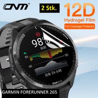 2x SCHUTZFOLIE FÜR GARMIN FORERUNNER 265 Fabrikneu 3D