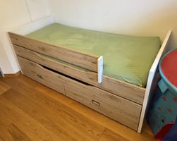Paidi Kinderbett mit Ausziehbett, Schubladen 90x200