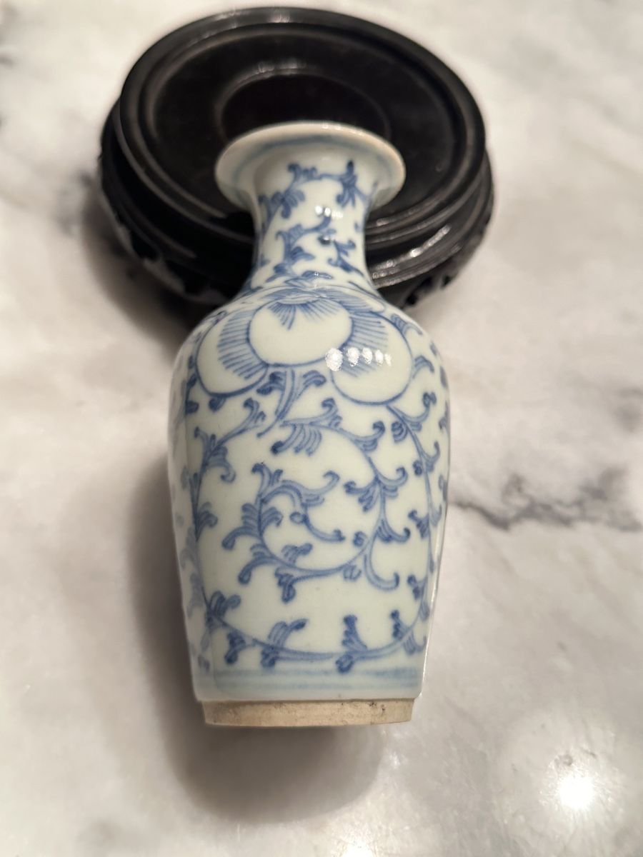 Vasi & Recipienti: chinesische Miniaturvase, Blau-Weiss – Usato da Aarburg venduto da Yula24 2