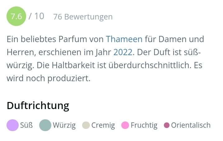 Parfum & Eau de Toilette: 2 ml BLUE HEART THAMEEN EXTRAIT ABFÜLLUNG – Neu (gemäss Beschreibung) aus St. Gallen von CaliSunshine 3