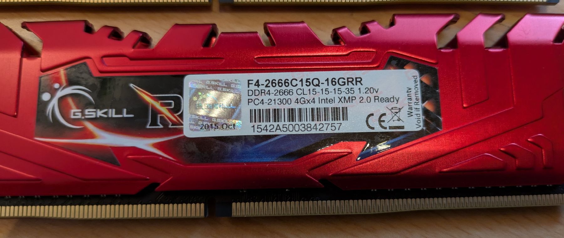 G.Skill Memoria / RAM: RAM 4 x 4GB – Usato da Wileroltigen venduto da Fam.Mani 3