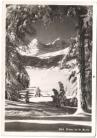 Foto-AK Albert STEINER: Winter bei ST.MORITZ 1946