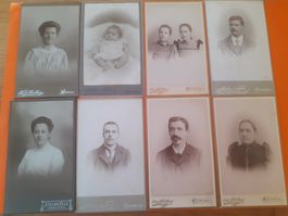 HERISAU - KLEINES LOT ANTIKER PHOTOGRAPHIEN - 8 CdV