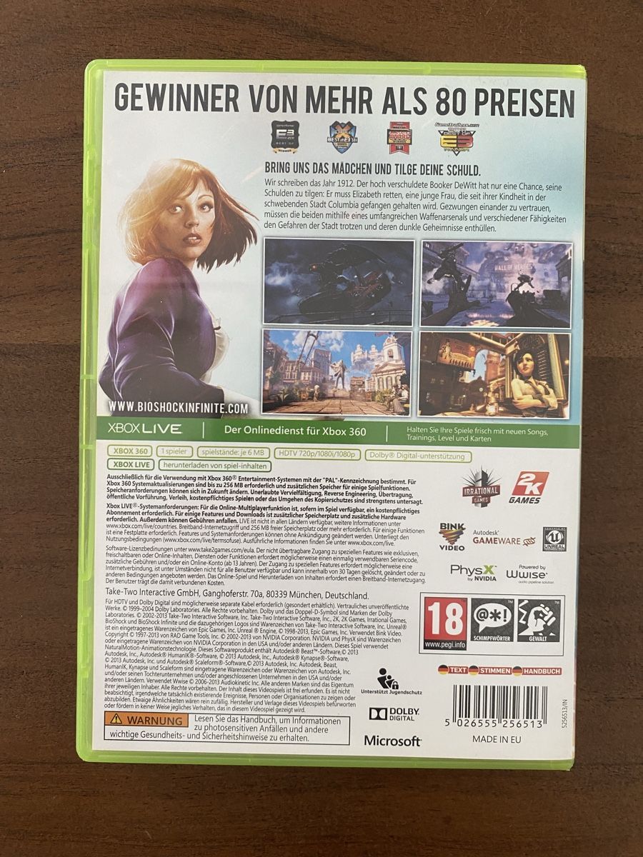 Microsoft Giochi: Bioshock Infinite für Xbox 360 – Usato da Thunstetten venduto da Virus_33 2