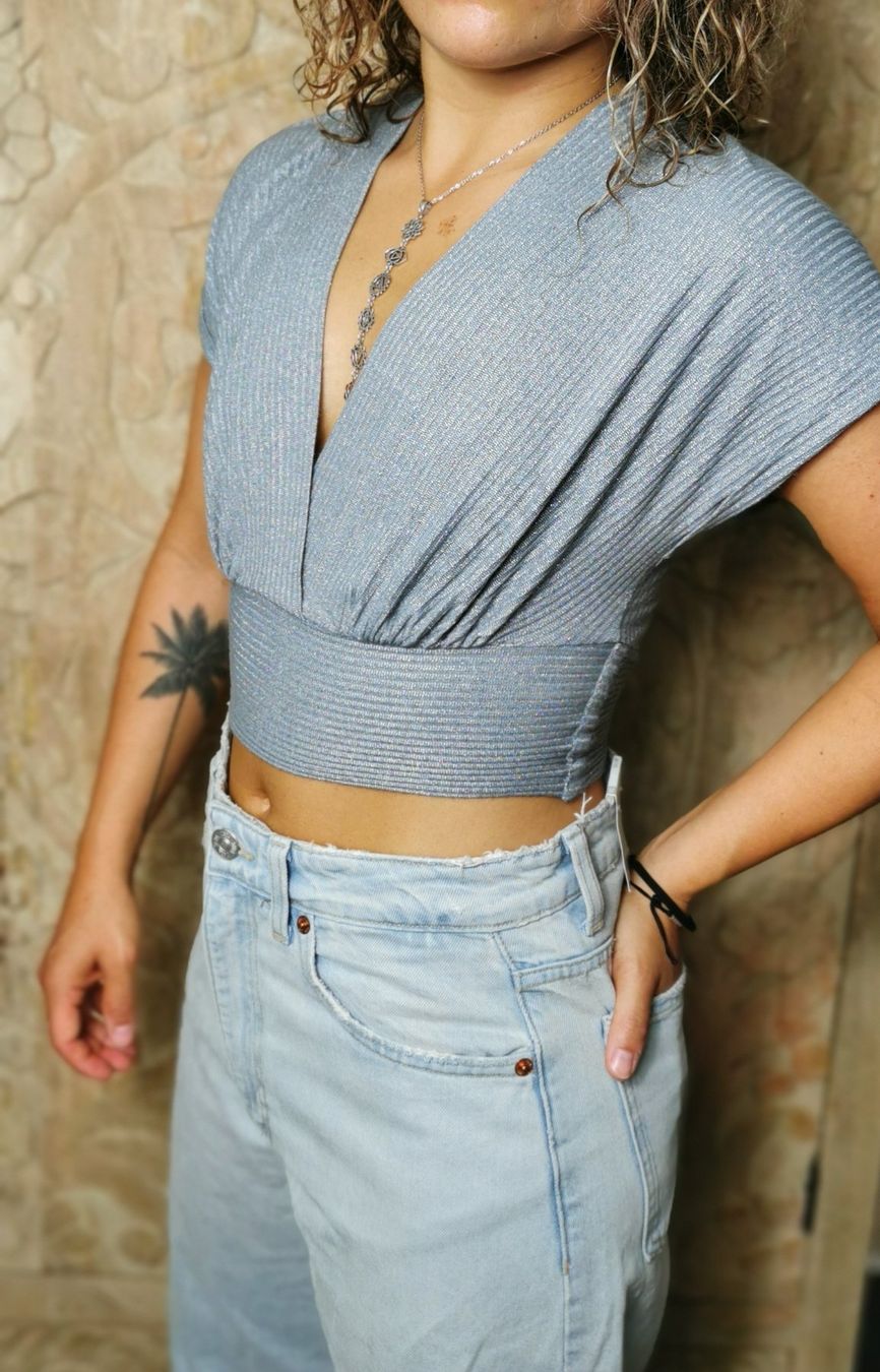 Zara Top: ZARA Top in Silber - S – Usato da Wettingen venduto da JasminL92 5