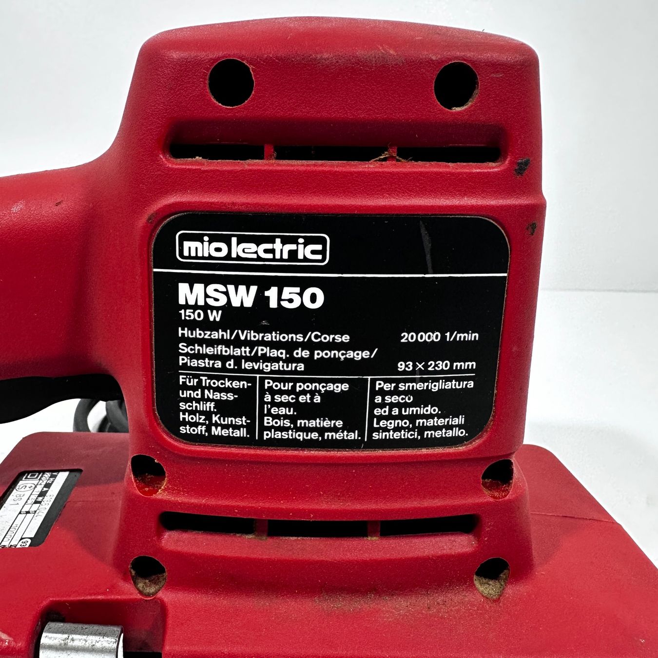 Schleifen & Polieren: SCHWINGSCHLEIFER - MIO ELECTRIC MSW 150 – Gebraucht aus Rothrist von Die_Welle 3