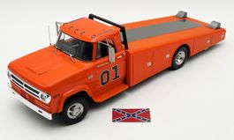 DODGE D300 RAMP TRUCK THE GENERAL 1970 ORANGE 1:18 ACME/GMP