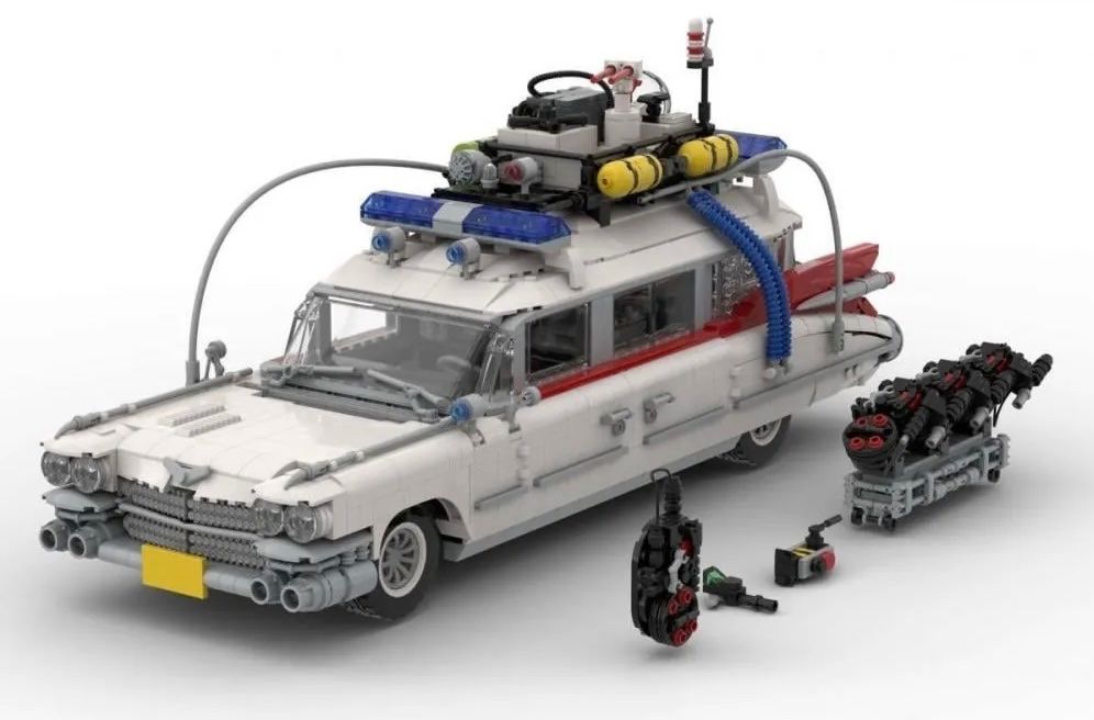 BlueBrixx Baukästen: Set BlueBrixx – Ghostbusters  Ecto-1 – Gebraucht aus St-Sulpice VD von nostronemo