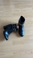 Schwarze Winterstiefeletten mit Strass, Grösse 40,  NEU!