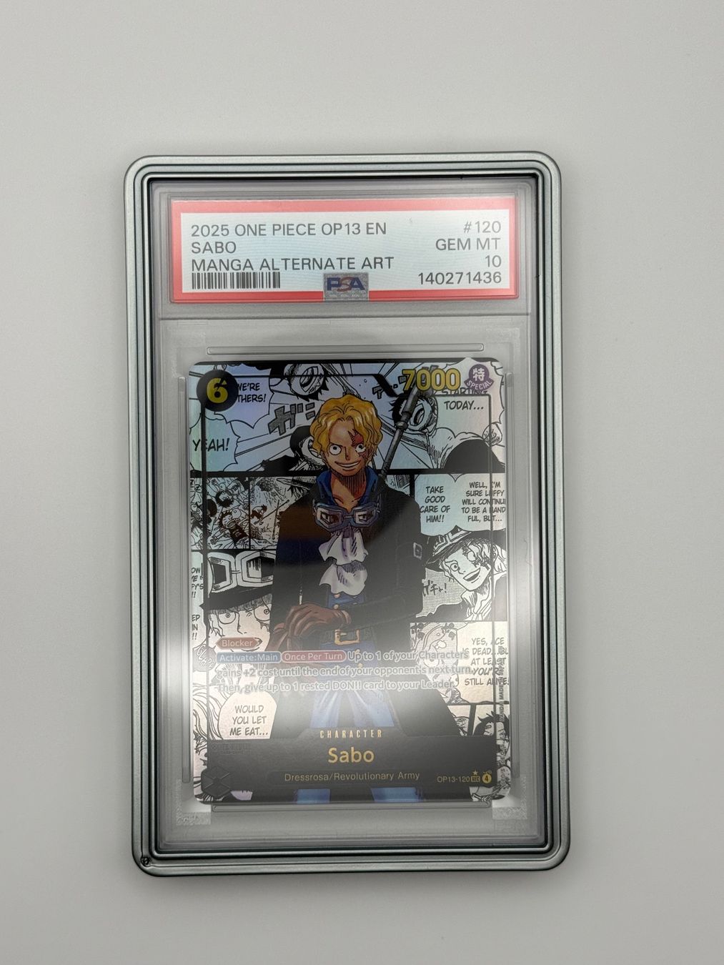 Bandai Carte collezionabili: One Piece Sabo Manga PSA10 – Nuovo (secondo la descrizione) da Uster venduto da EDM1903