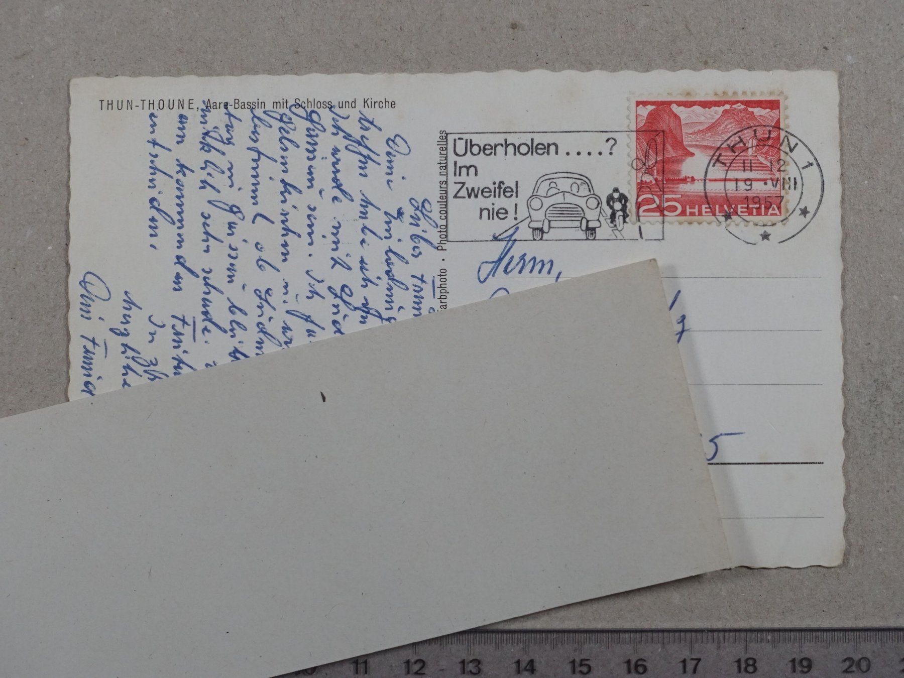 Ansichtskarten: Thun, 1967 – Gebraucht aus Lenzburg von fh1 1