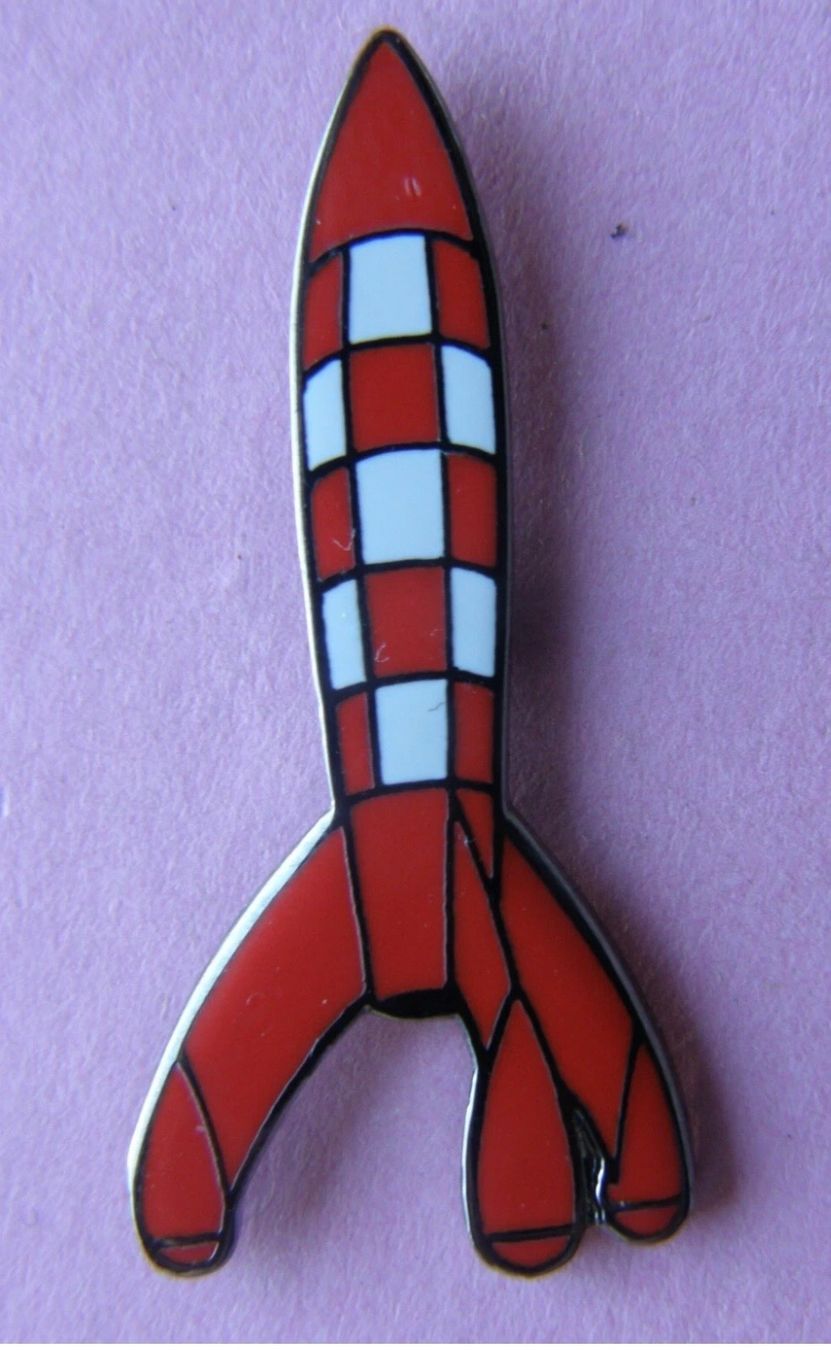 Placchette & Badge: Pin - Tintin fusée – Usato da Renan BE venduto da johncactus