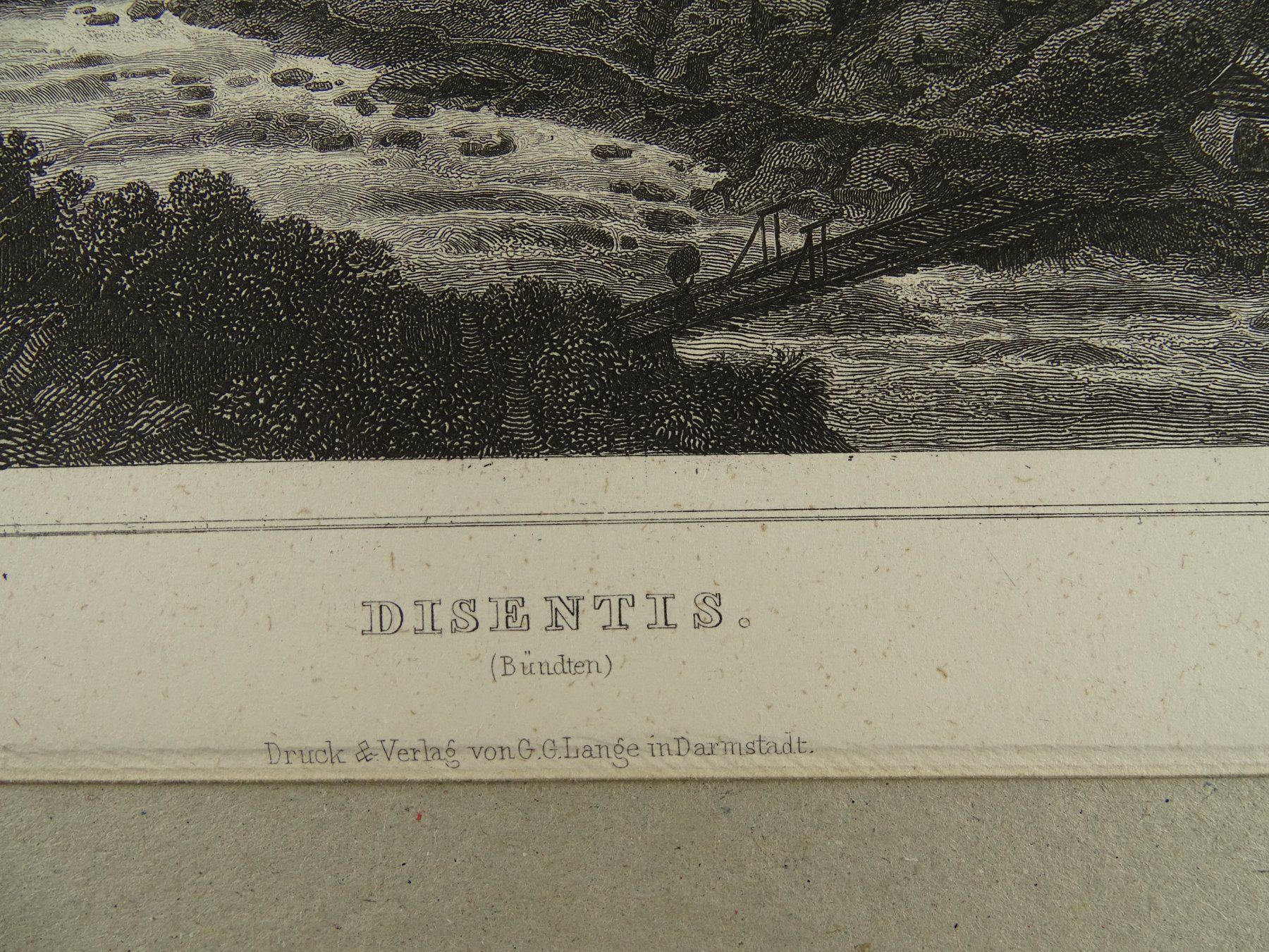 Incisioni: DISENTIS, STAHLSTICH NACH ROHBOCK 1870 – Usato da Grüningen venduto da Kartensammler 6