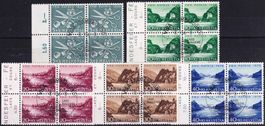 1956 Pro Patria Nr. B76-80 Viererbl.-Serie, SS von VIRA (TI)