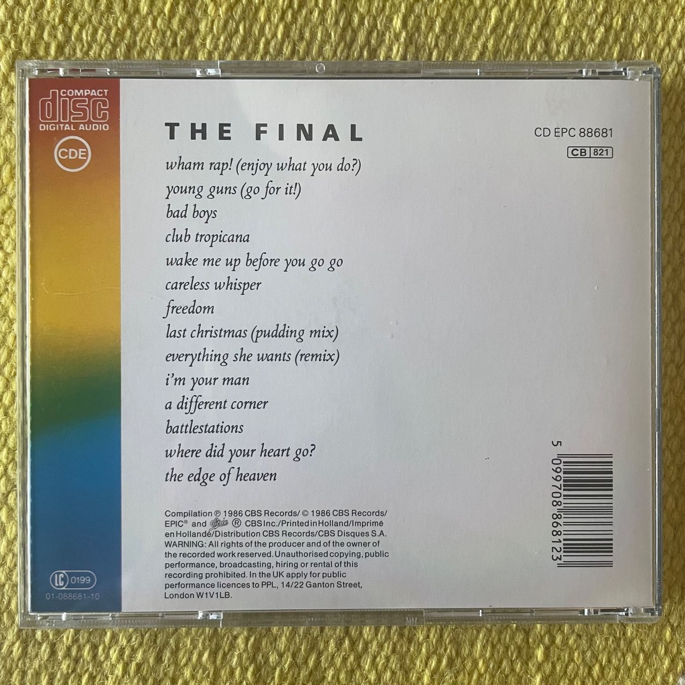 CD: WHAM GEORGE MICHAEL-THE FINAL – Usato da Rorschacherberg venduto da CD-Roli 1