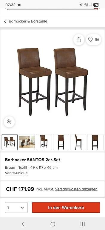 Sgabelli: Barhocker 2er-Set  sehr guter Zustand – Usato da Dagmersellen venduto da Jasmina_lina 4