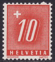 Portomarke SBK-Nr. 55y (Ziffer und Kreuz 1938) ungebraucht *