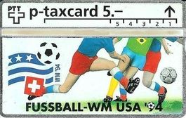 P-Taxcard  Taxkarte PTT CH Sport Fussball WM 94 USA