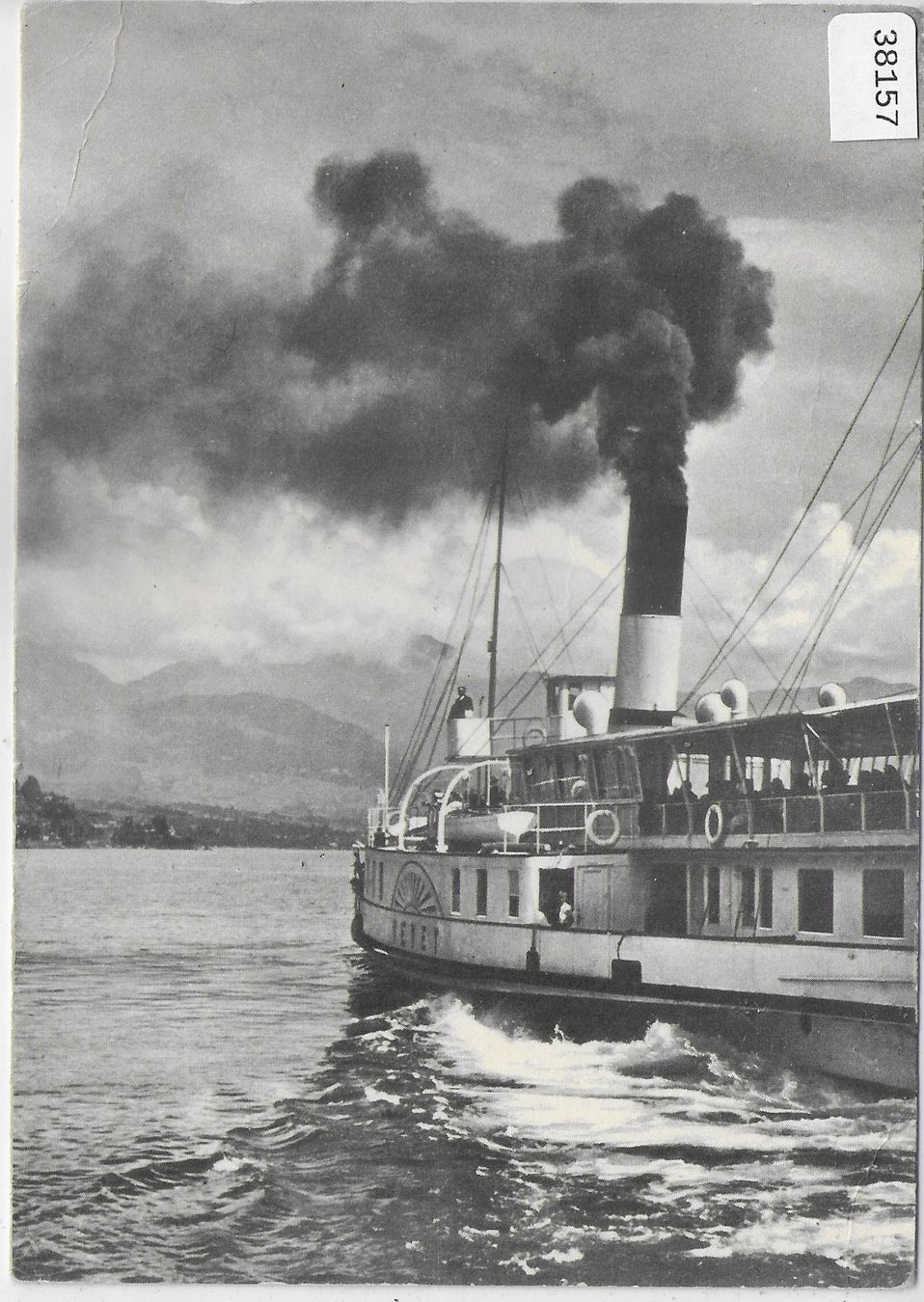 Cartoline postali: Bateau "Vevey" - Lac Leman - Dampfschiff – Usato da Ettingen venduto da Kartenplanet