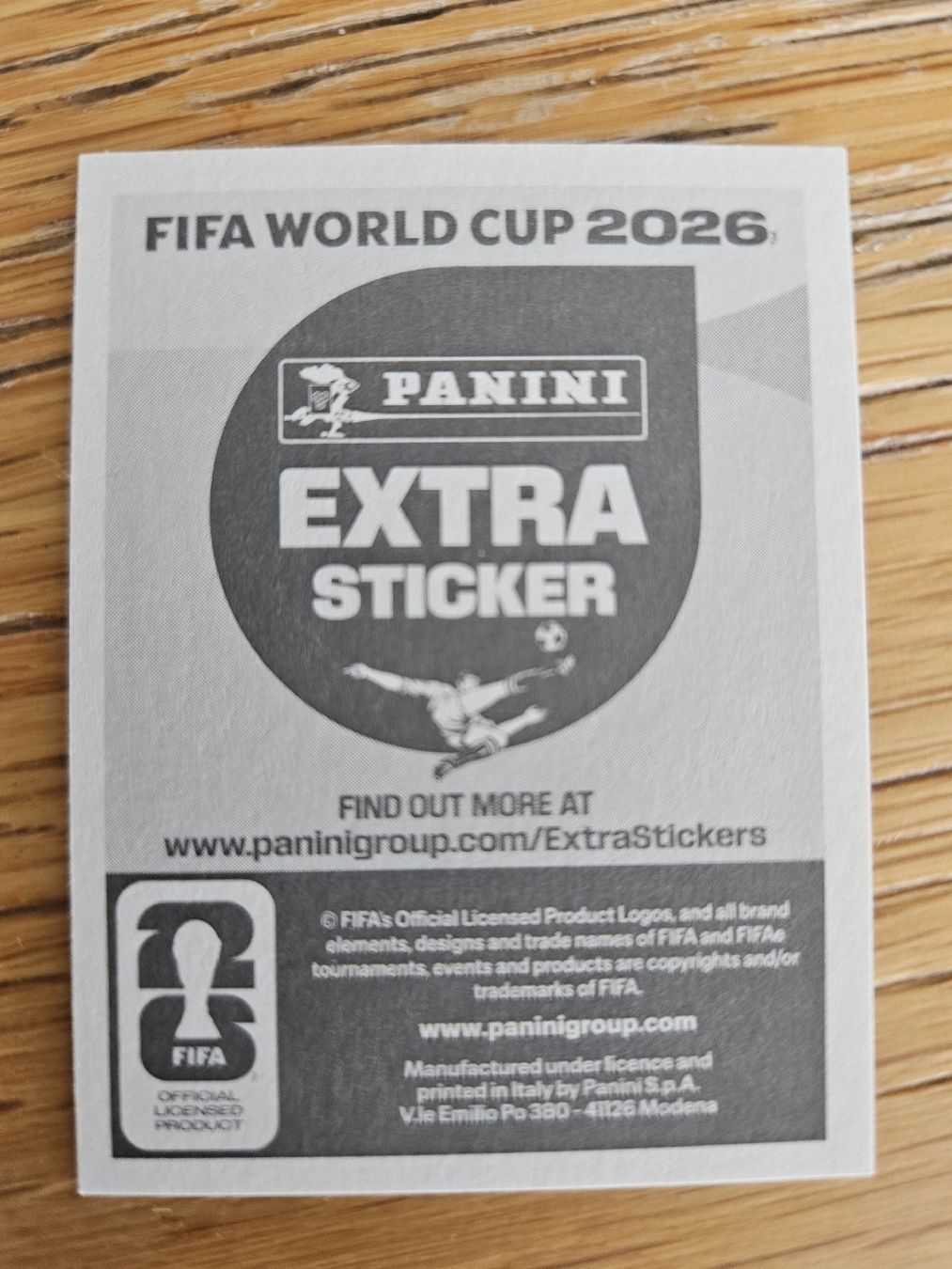 Panini Carte collezionabili: Panini Extra Sticker Jude Bellingham World Cup 2026 Silver – Nuovo e nell'imballaggio originale da Grandson venduto da Carpal 1