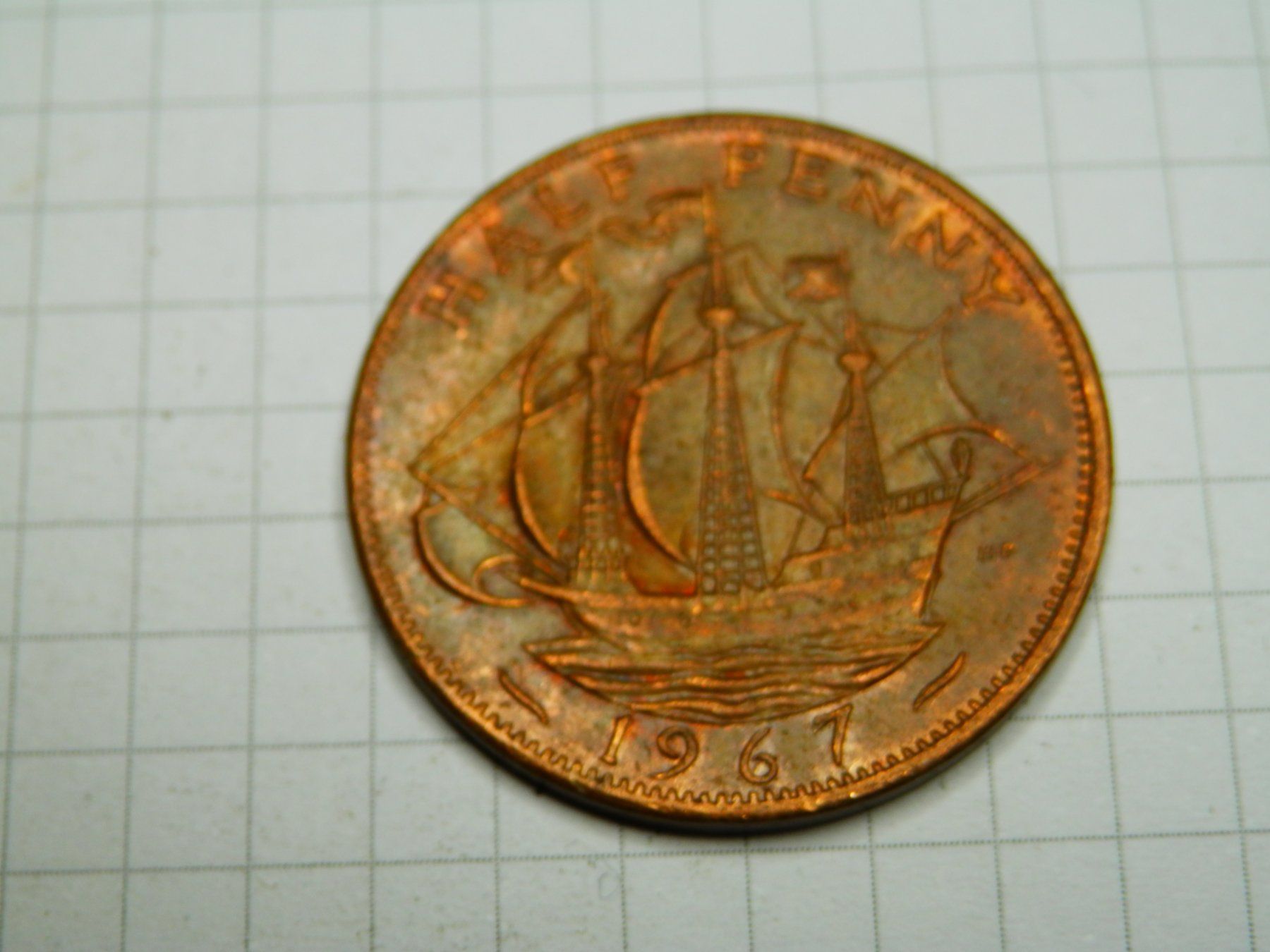 Alle Münzen: Großbritannien ½ Penny, 1967 – Gebraucht aus Weiach von weiach81