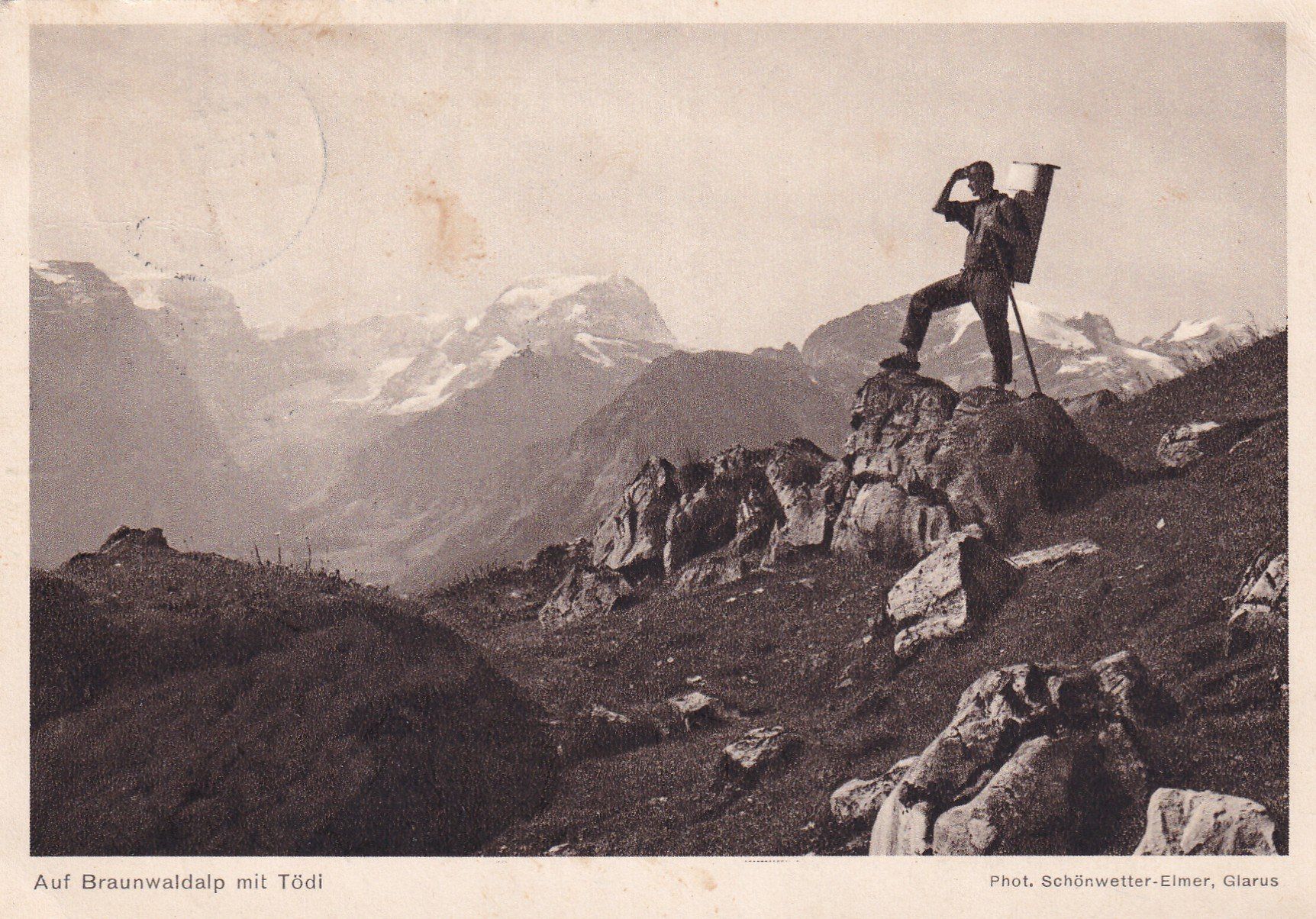 Cartes postales: Auf Braunwaldalp mit Tödi – D'occasion à Cormoret par Pascalll2001