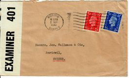 Zensur England 1941 nach Amriswil
