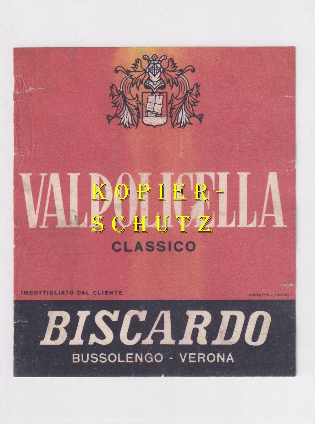Carta: Etikette - Valpolicella classico /bd – Usato da Hombrechtikon venduto da Rudolf07