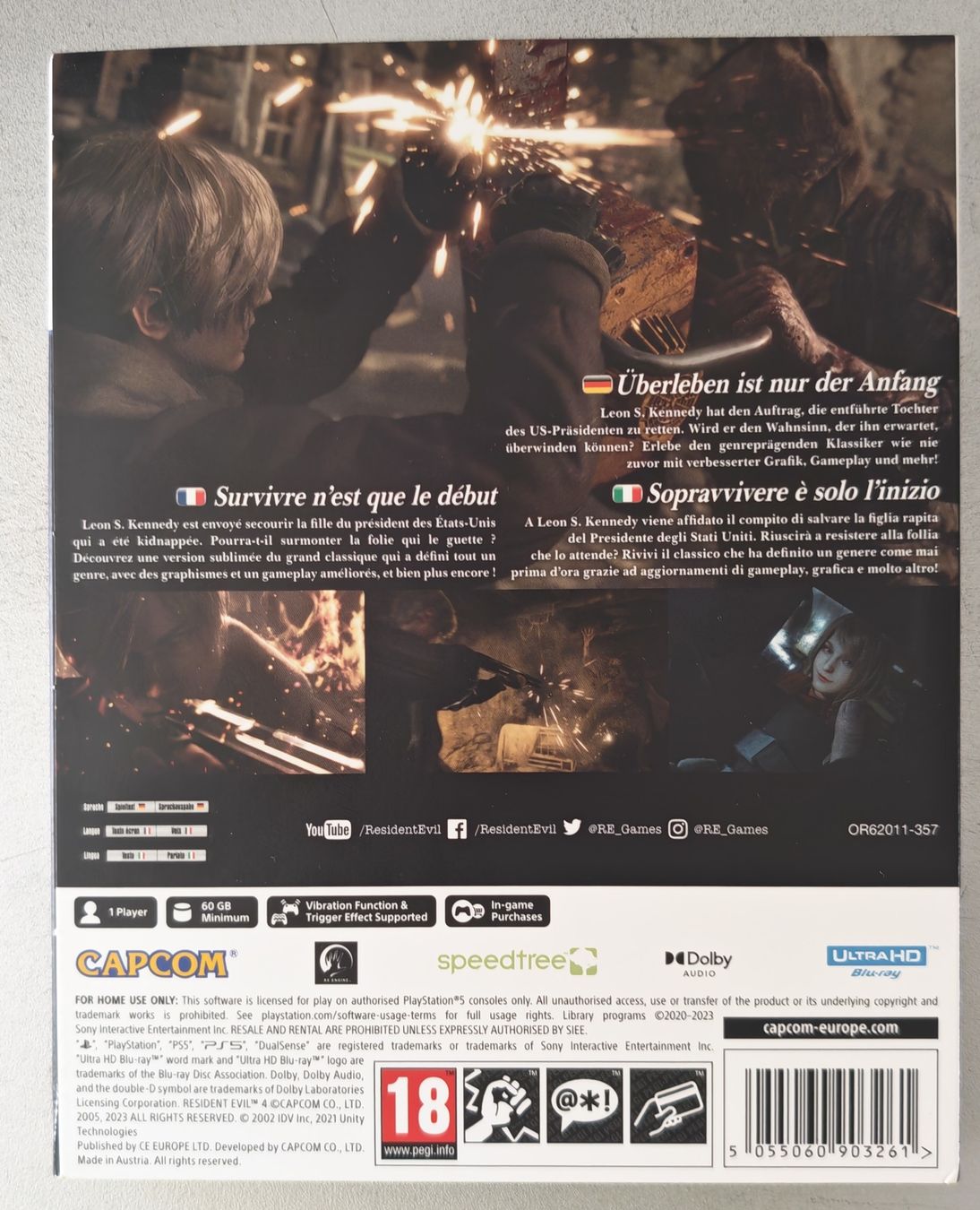 Sony Spiele: Resident Evil 4 PS5, Remake Steelbox-Edition – Gebraucht aus Altenrhein von TAZamaNAZ 2