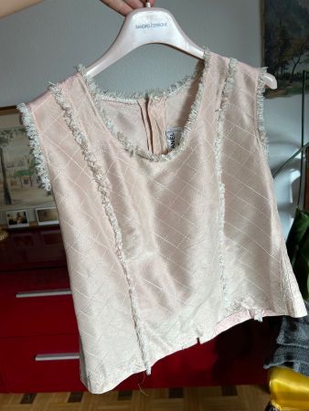 Chanel baby pink top (S/M) vintage 2004
