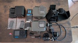 Gopro Hero 10 Black. In sehr guter Zustand mit viel Zubehör