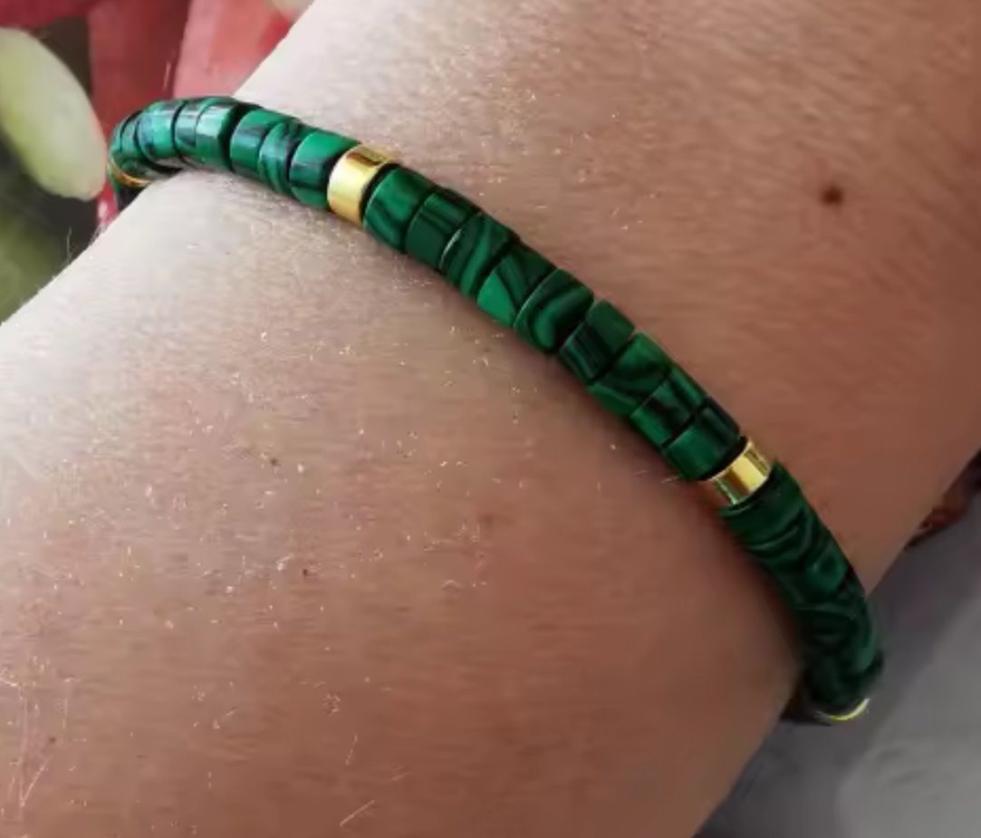 Bracciali & Braccialetti: Malachit Armband – Nuovo e nell'imballaggio originale da Hemmental venduto da BlingBling1
