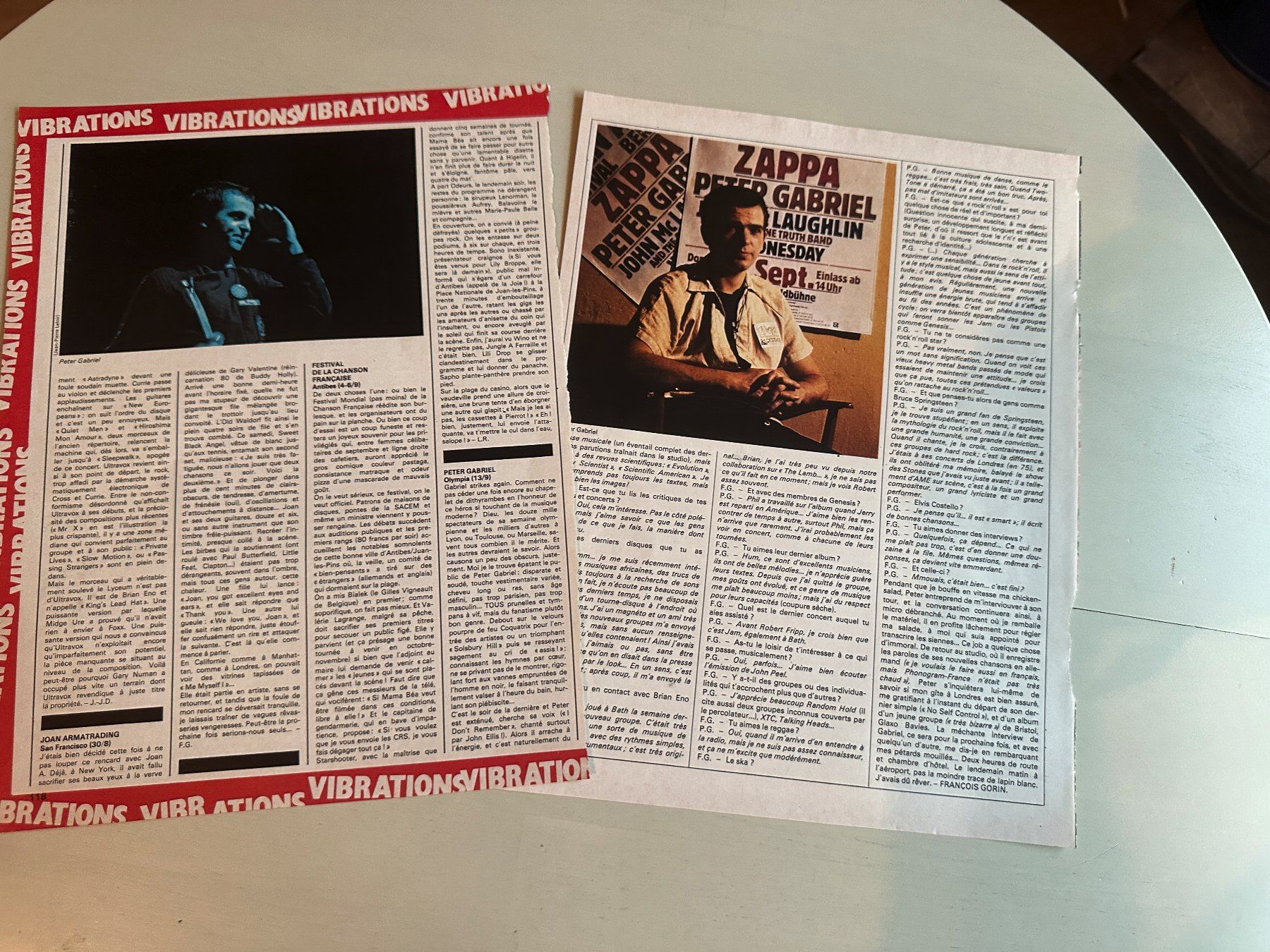 Zeitschriften & Magazine: PETER GABRIEL GENESIS tolle Berichte + Poster Sammlung 70's – Gebraucht aus Basel von Partridge 8