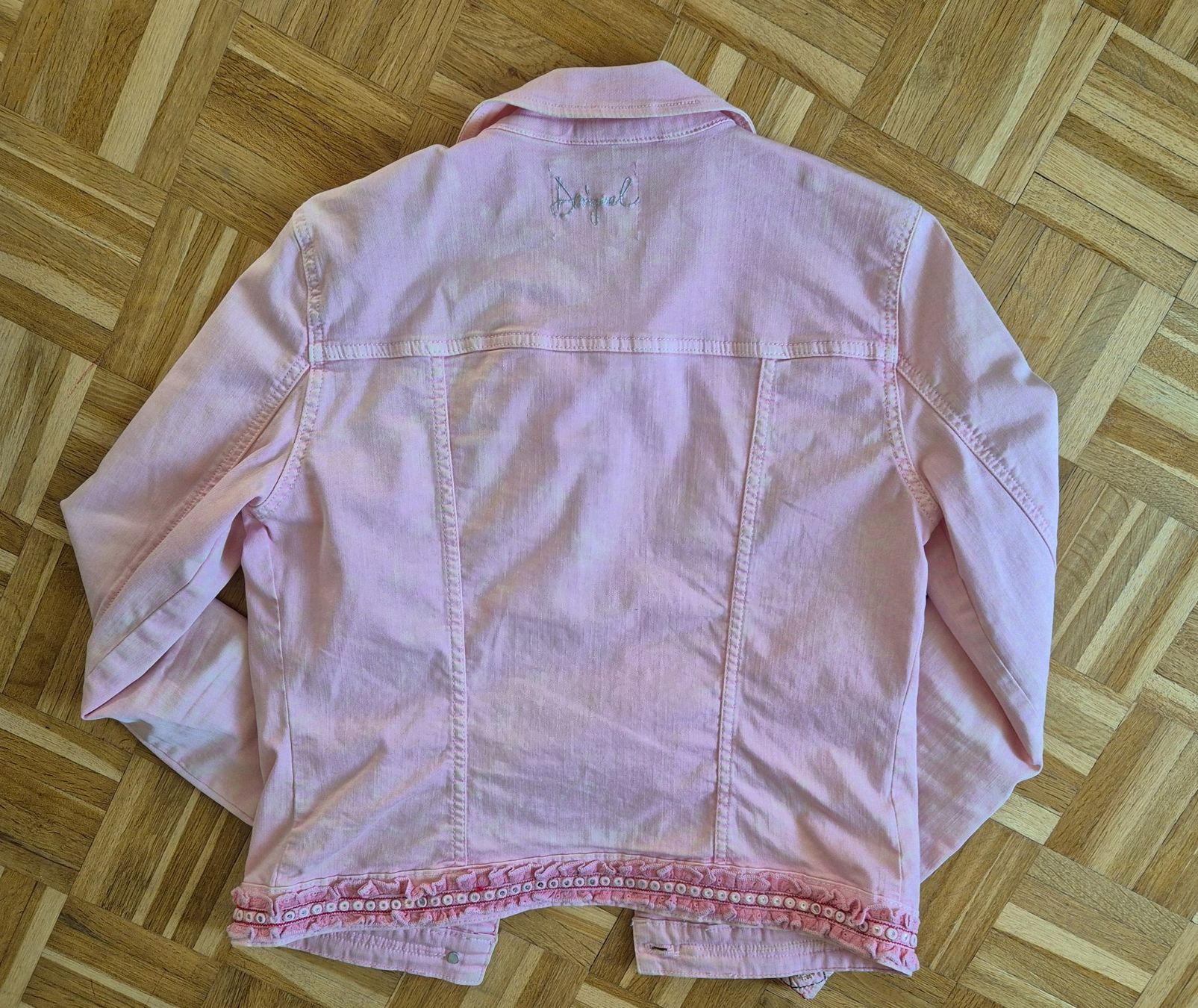 Desigual Giacche: Desigual Jeansjacke, Gr. 36, rosa-durchzogen – Usato da Urdorf venduto da smueller77 2