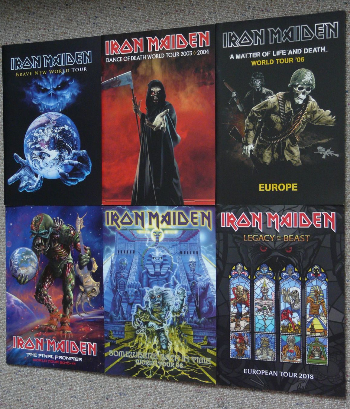 Documenti: 6 Iron Maiden Tour Programme – Nuovo (secondo la descrizione) da Reinach AG venduto da cosmiceddie